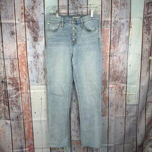 Madewell Women's High Rise Slim Crop BoyJean,‎ Button Fly, Size 26